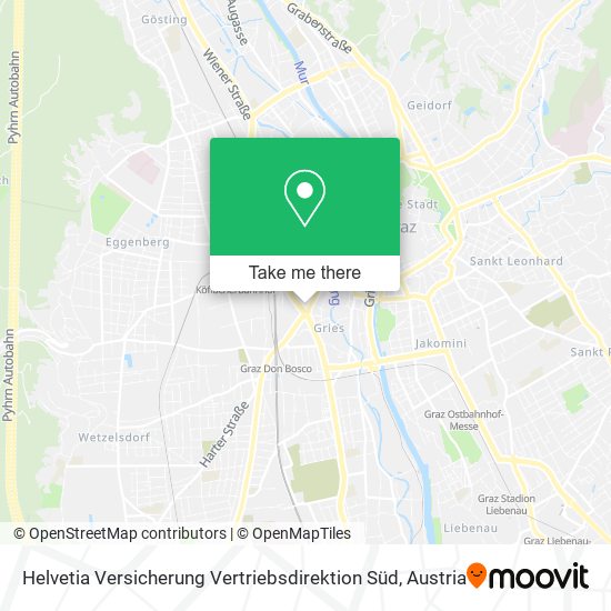 Helvetia Versicherung Vertriebsdirektion Süd map
