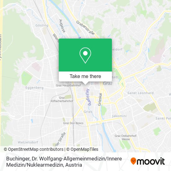 Buchinger, Dr. Wolfgang-Allgemeinmedizin / Innere Medizin / Nuklearmedizin map