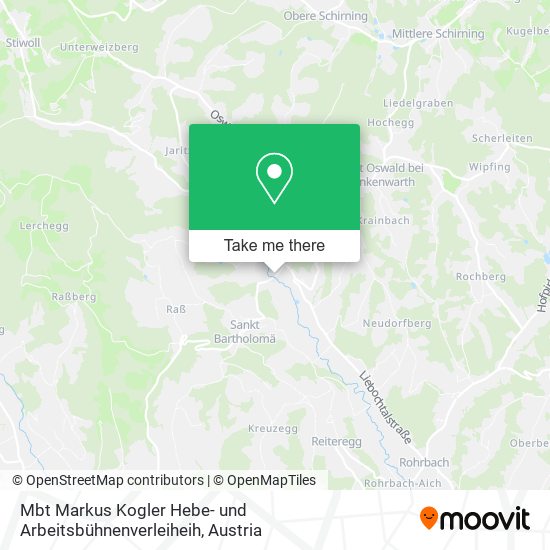 Mbt Markus Kogler Hebe- und Arbeitsbühnenverleiheih map