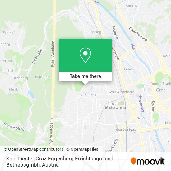 Sportcenter Graz-Eggenberg Errichtungs- und Betriebsgmbh map