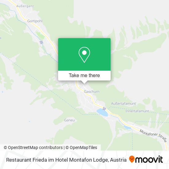 Restaurant Frieda im Hotel Montafon Lodge map