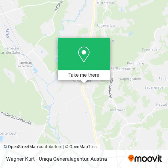 Wagner Kurt - Uniqa Generalagentur map