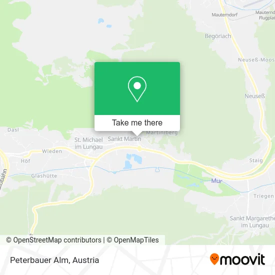 Peterbauer Alm map