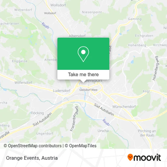 Orange Events map
