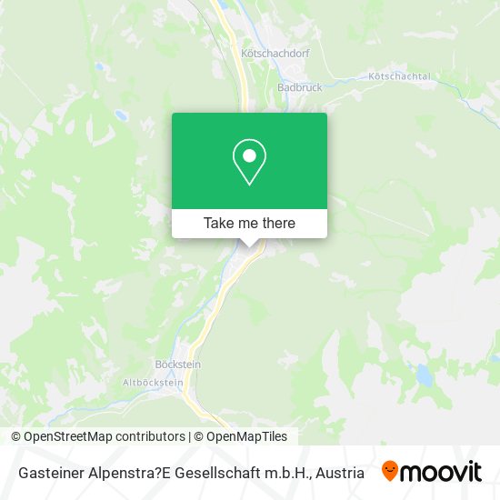 Gasteiner Alpenstra?E Gesellschaft m.b.H. map