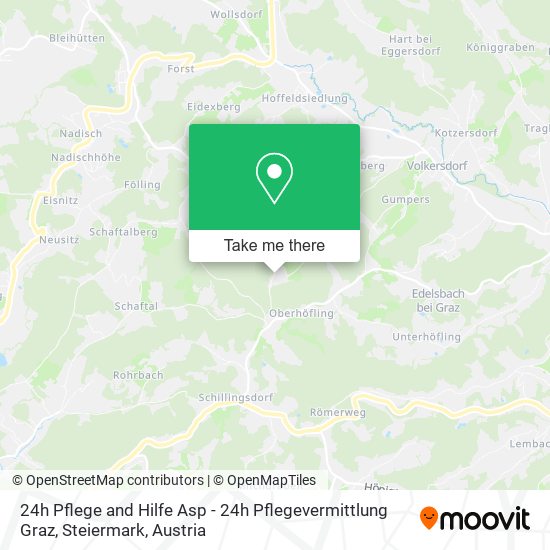 24h Pflege and Hilfe Asp - 24h Pflegevermittlung Graz, Steiermark map