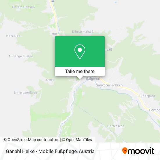 Ganahl Heike - Mobile Fußpflege map