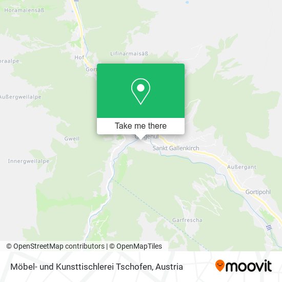 Möbel- und Kunsttischlerei Tschofen map