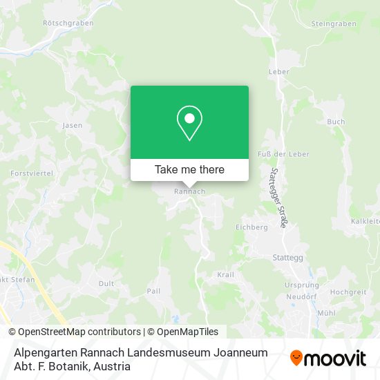 Alpengarten Rannach Landesmuseum Joanneum Abt. F. Botanik map