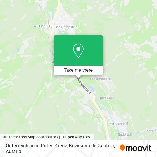 Österreichische Rotes Kreuz, Bezirksstelle Gastein map