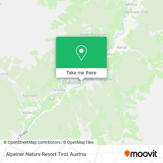 Alpeiner Nature Resort Tirol map