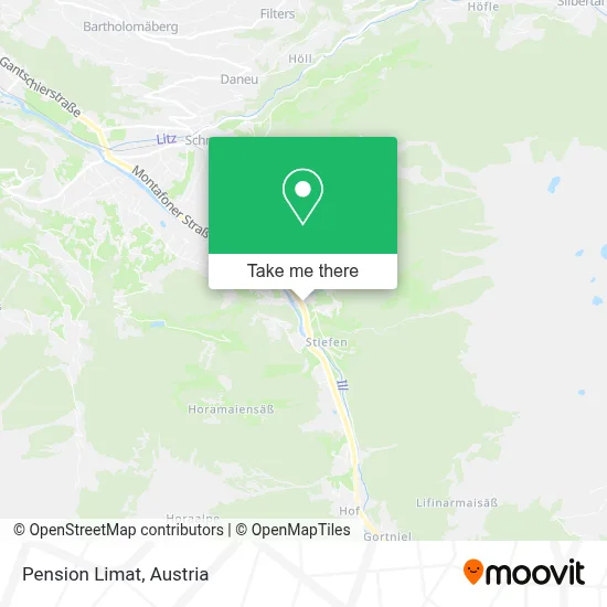 Pension Limat map