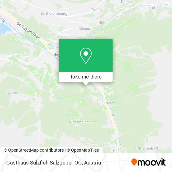 Gasthaus Sulzfluh Salzgeber OG map