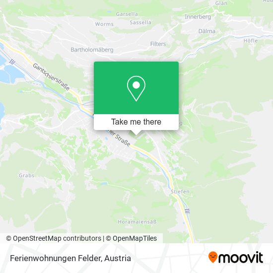 Ferienwohnungen Felder map