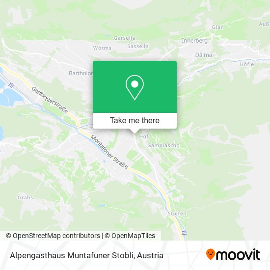 Alpengasthaus Muntafuner Stobli map