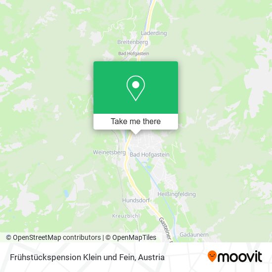 Frühstückspension Klein und Fein map