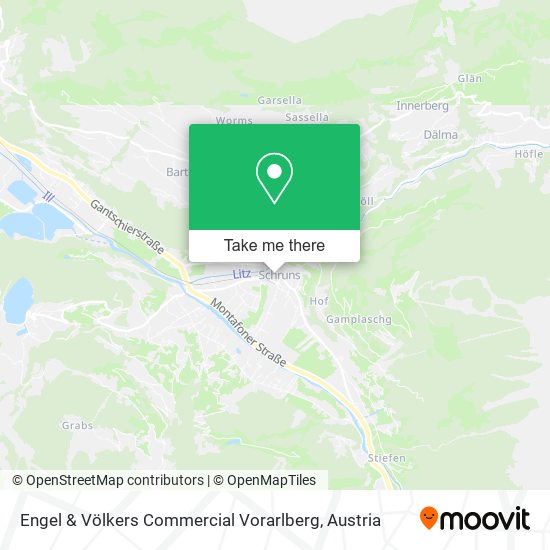 Engel & Völkers Commercial Vorarlberg map