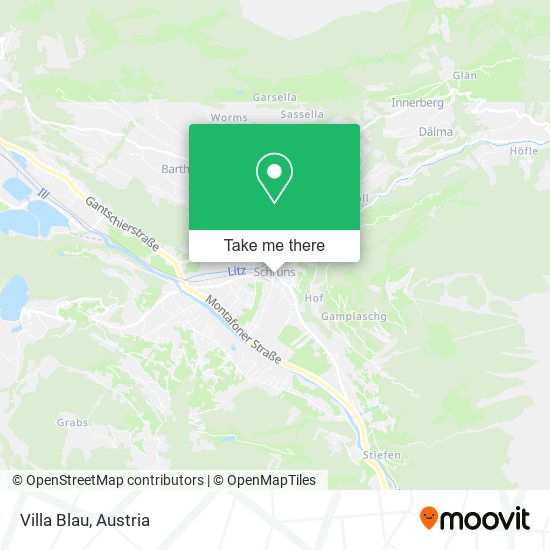 Villa Blau map