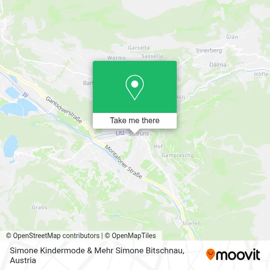 Simone Kindermode & Mehr Simone Bitschnau map