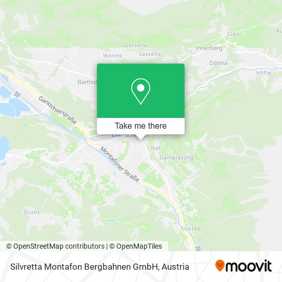 Silvretta Montafon Bergbahnen GmbH map
