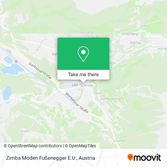 Zimba Moden Fußenegger E.U. map