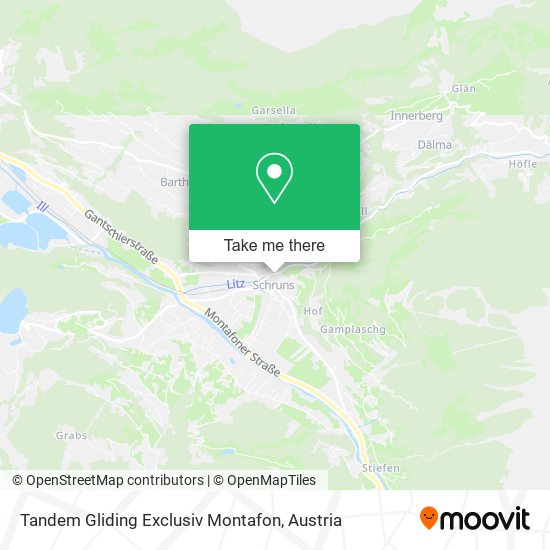 Tandem Gliding Exclusiv Montafon map