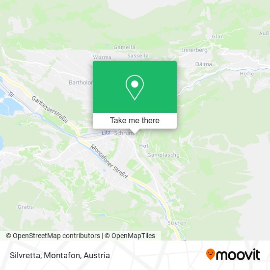Silvretta, Montafon map