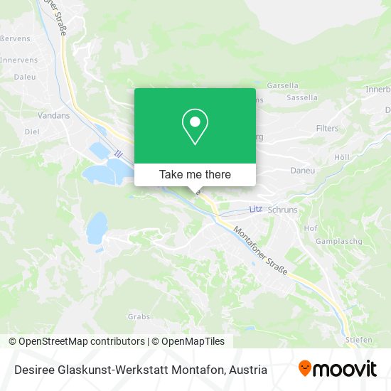 Desiree Glaskunst-Werkstatt Montafon map