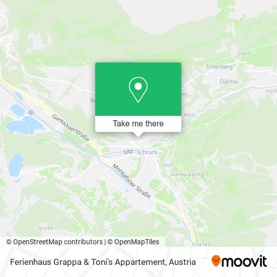 Ferienhaus Grappa & Toni's Appartement map