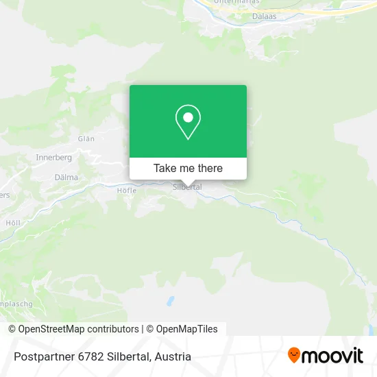 Postpartner 6782 Silbertal map