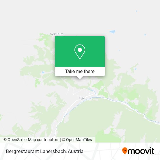 Bergrestaurant Lanersbach map