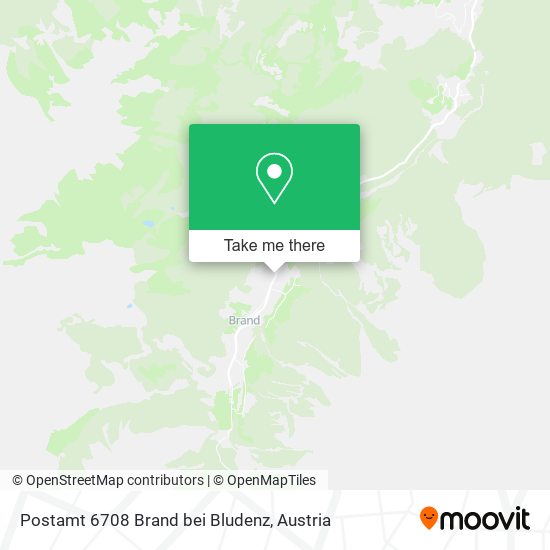 Postamt 6708 Brand bei Bludenz map