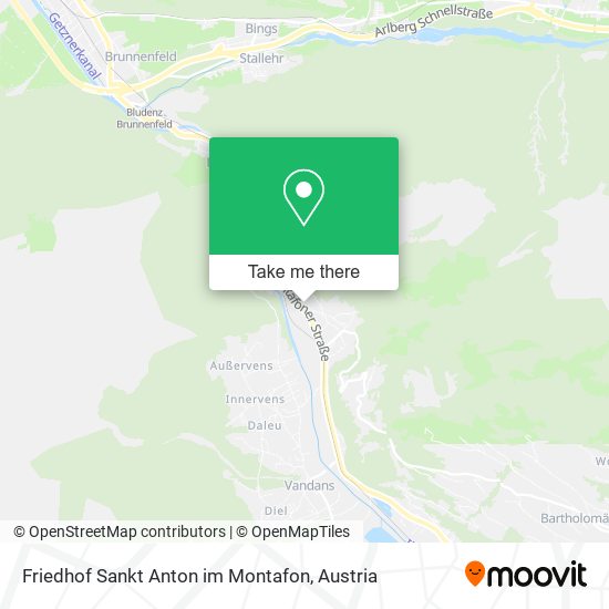 Friedhof Sankt Anton im Montafon map