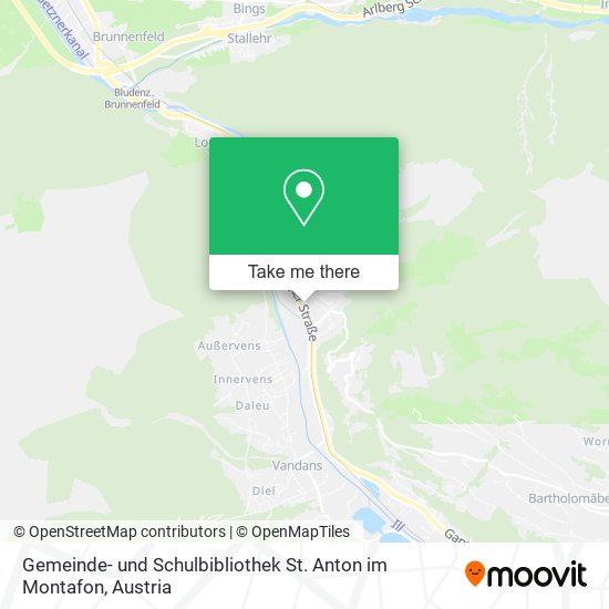 Gemeinde- und Schulbibliothek St. Anton im Montafon map