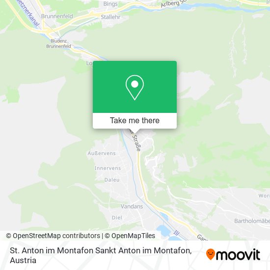 St. Anton im Montafon Sankt Anton im Montafon map