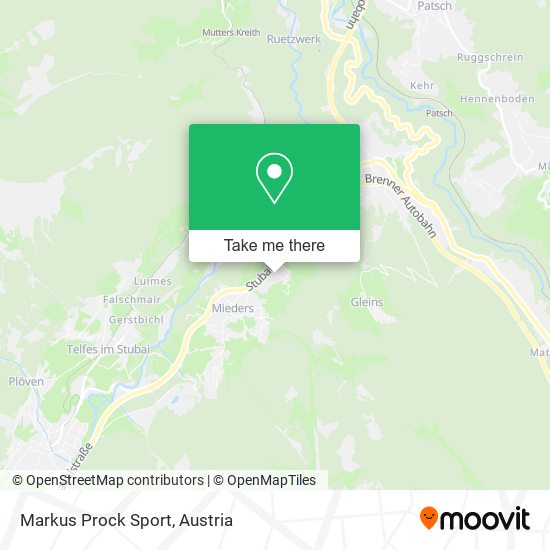 Markus Prock Sport map