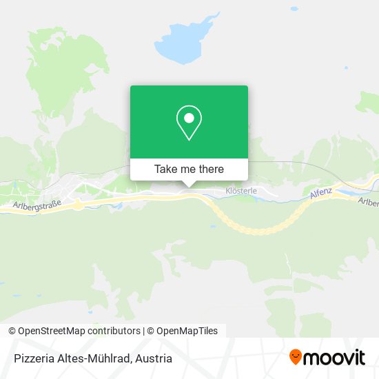 Pizzeria Altes-Mühlrad map