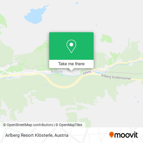 Arlberg Resort Klösterle map