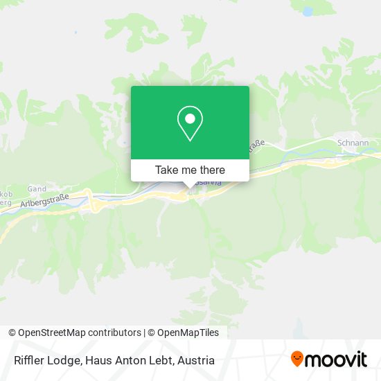 Riffler Lodge, Haus Anton Lebt map