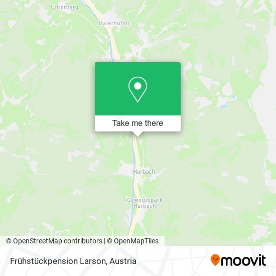Frühstückpension Larson map