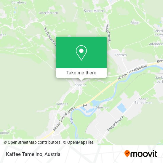 Kaffee Tamelino map