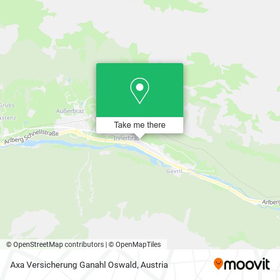 Axa Versicherung Ganahl Oswald map