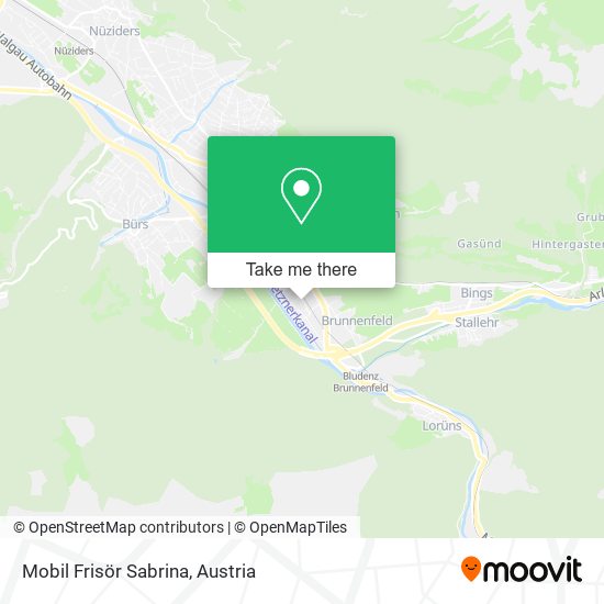 Mobil Frisör Sabrina map
