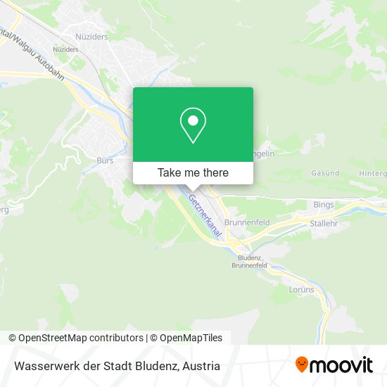 Wasserwerk der Stadt Bludenz map