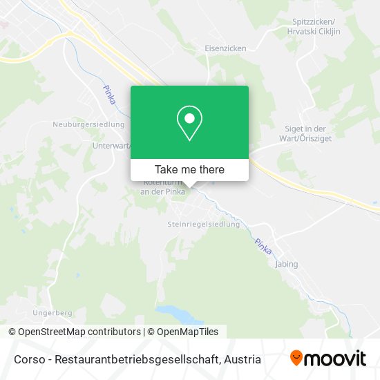 Corso - Restaurantbetriebsgesellschaft map