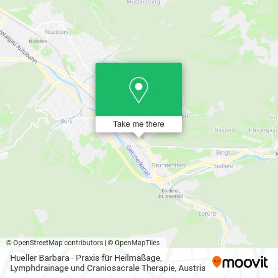 Hueller Barbara - Praxis für Heilmaßage, Lymphdrainage und Craniosacrale Therapie map