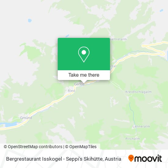 Bergrestaurant Isskogel - Seppi's Skihütte map