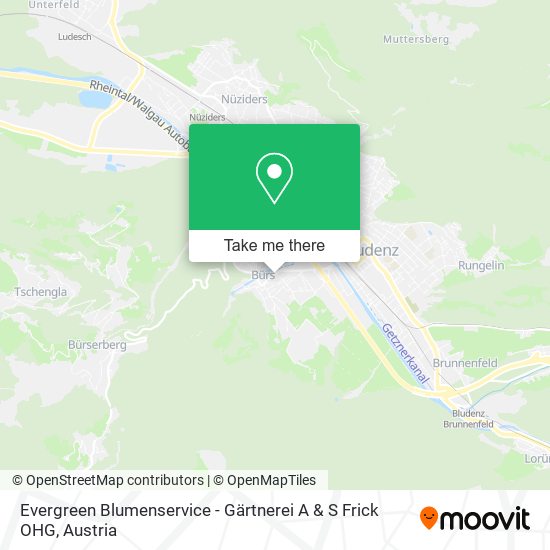 Evergreen Blumenservice - Gärtnerei A & S Frick OHG map