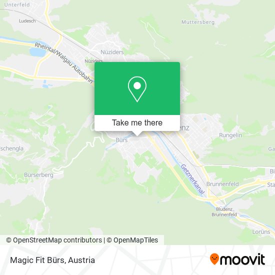 Magic Fit Bürs map