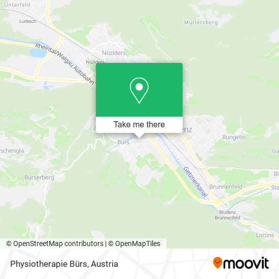 Physiotherapie Bürs map